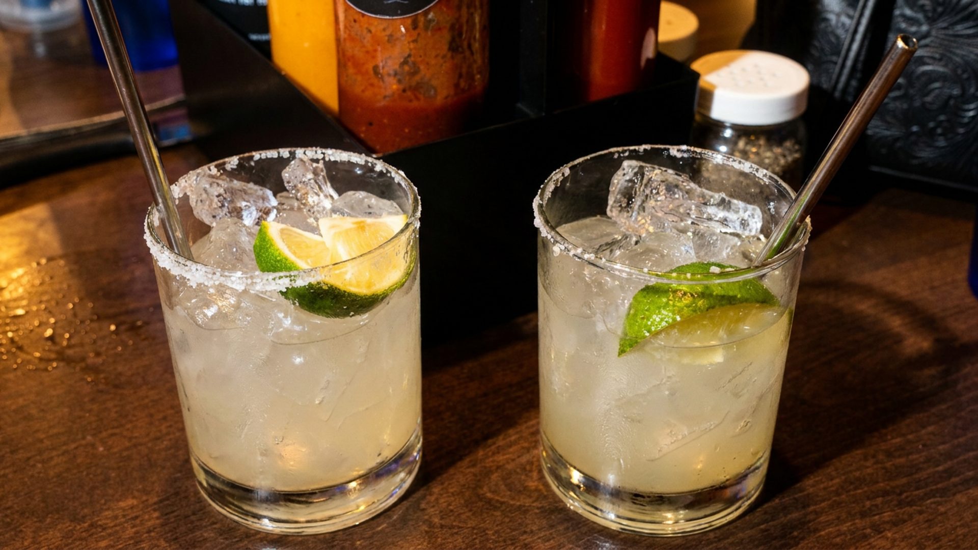 Drinks from the bar