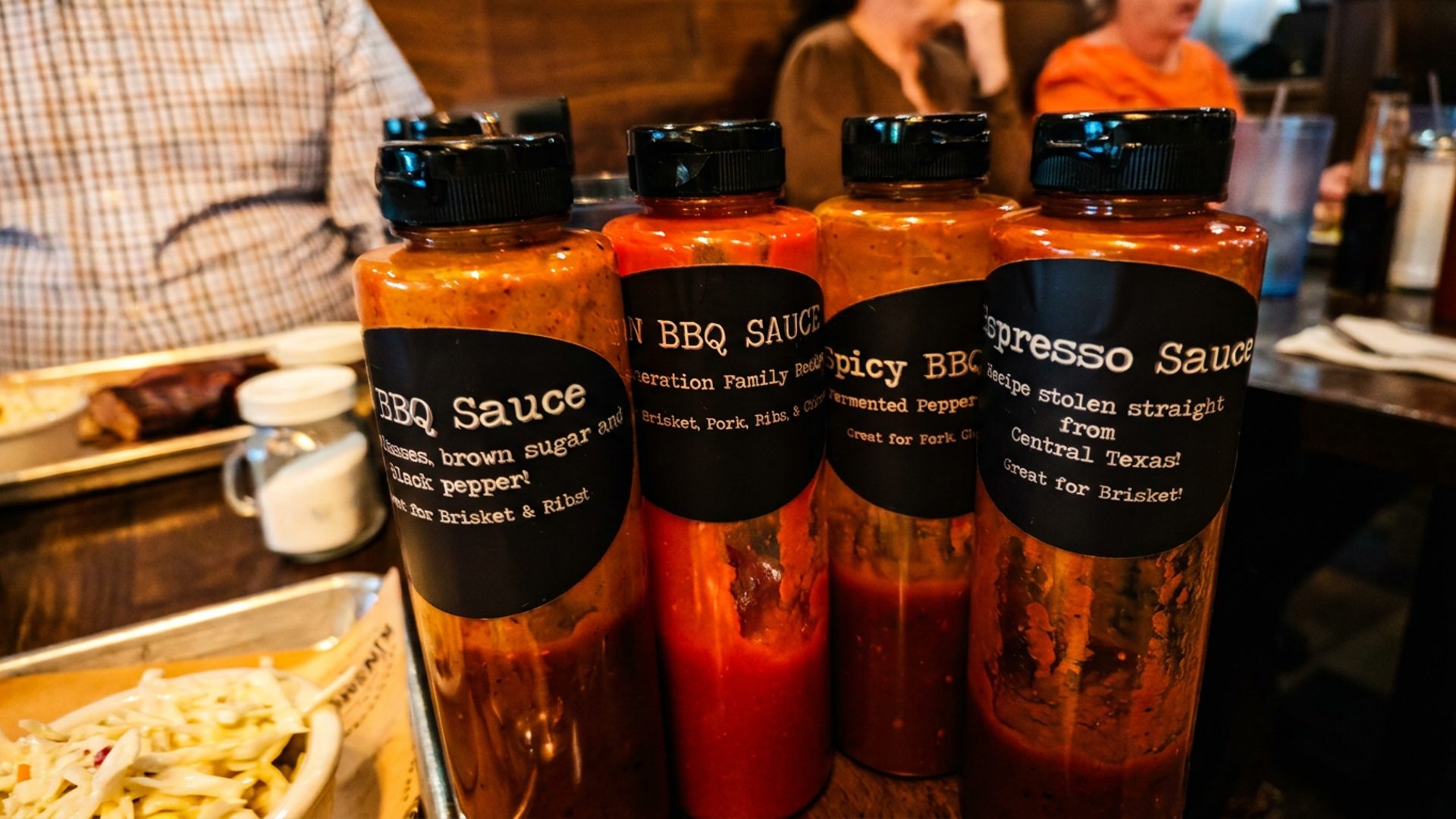 Six sauces on every table